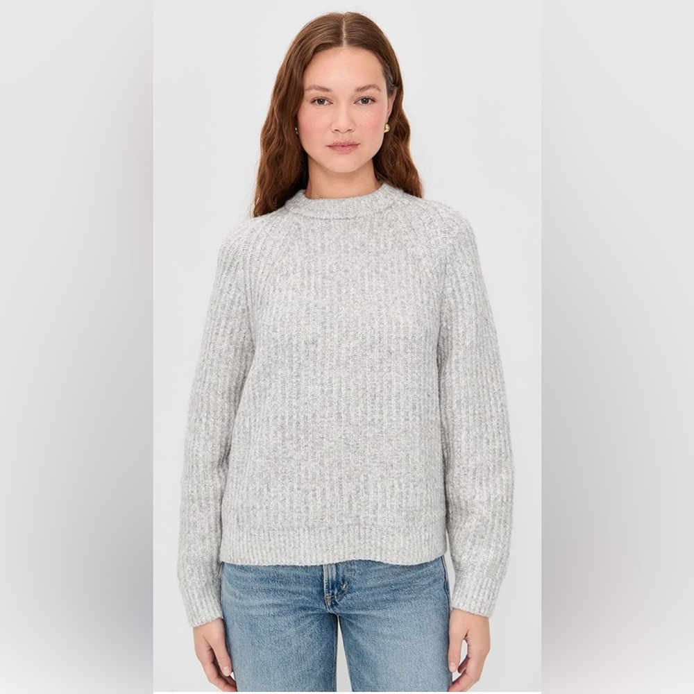 Gray Women's Crew Neck Sweater